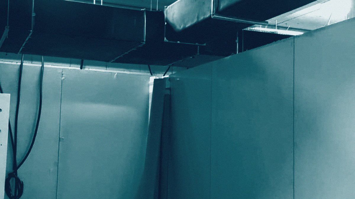 Building services installed above the ceiling of a treatment room.